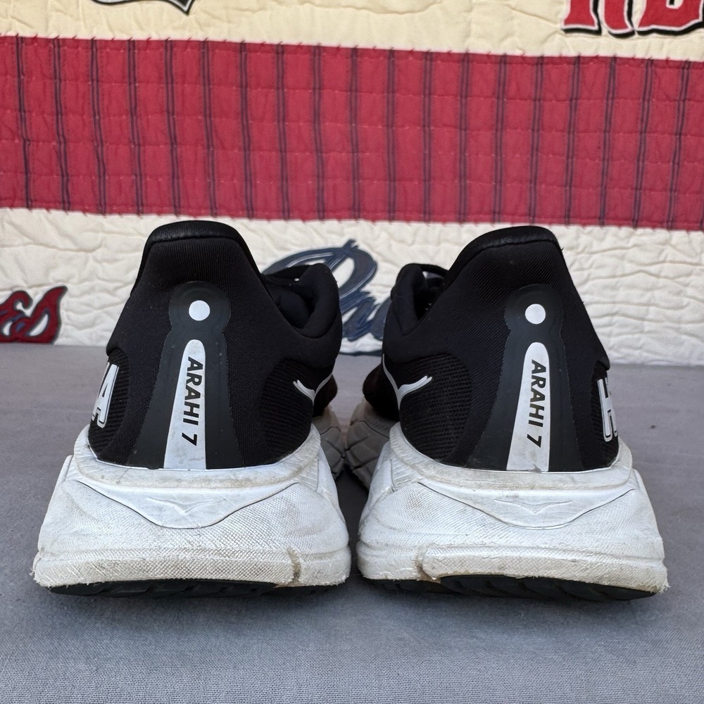 Size 8.5 - Hoka One One HOKA Arahi 7 Black White W - Picture 7 of 12